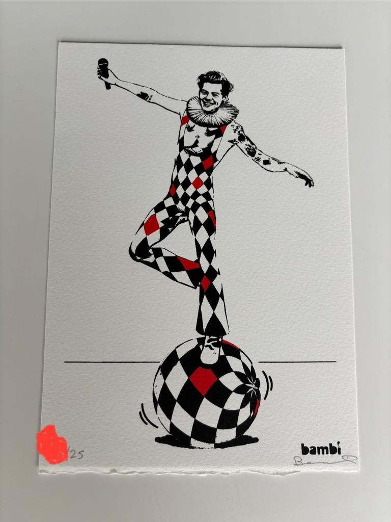 “Happy Harry”Bambi Street Artist-limited edition-uitverkocht, Ophalen of Verzenden