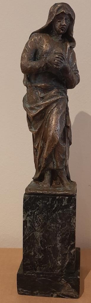 Bronzen beeld zonder stempel of signatuur, ongeveer 25cm, Enlèvement ou Envoi