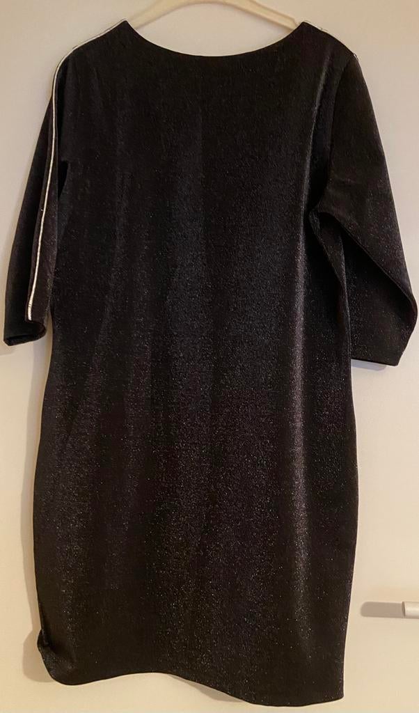 Robe noire à paillettes à manches 3/4, Enlèvement ou Envoi, Robe de cocktail, CKS, Noir