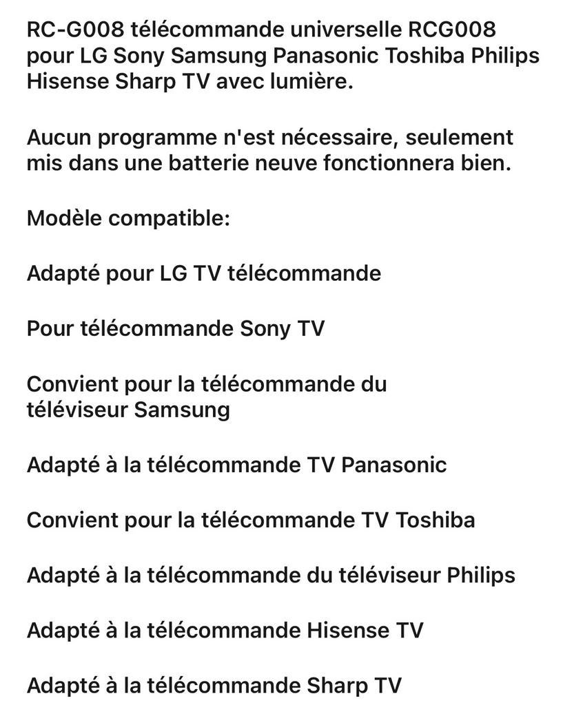 Télécommande universelle