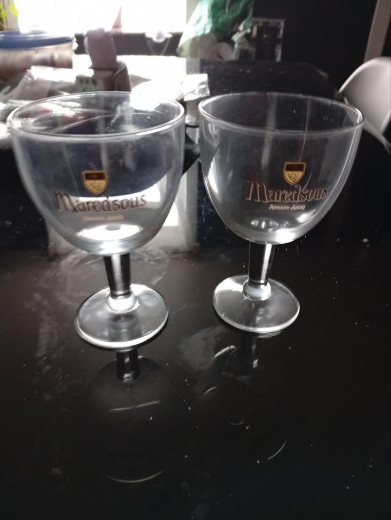 2 verres galopin maredsous, Collections, Enlèvement ou Envoi, Comme neuf