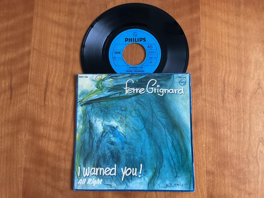 Ferre Grignard - I Warned You!, Enlèvement ou Envoi, Utilisé