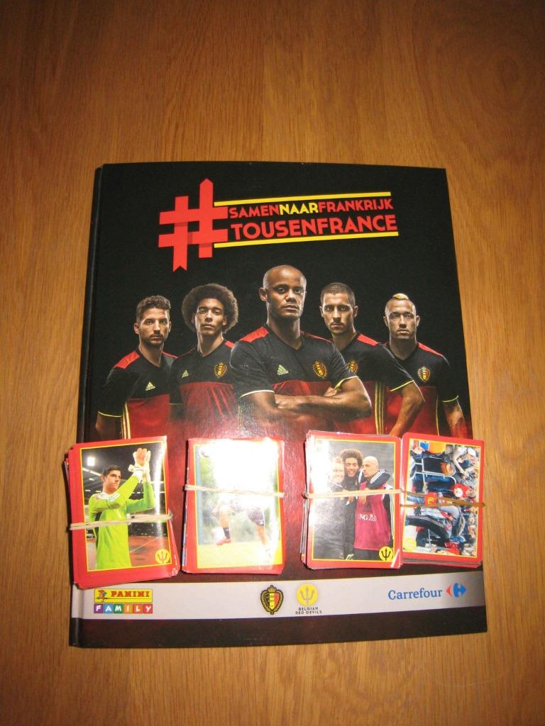 Panini Rode Duivels Tousenfrance (2016) - Carrefour, Enlèvement ou Envoi, Comme neuf, Affiche, Image ou Autocollant
