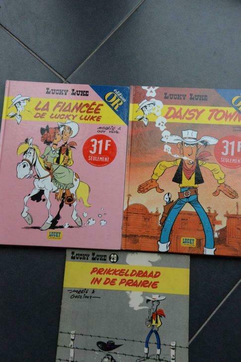 Lucky Luke:  Prikkeldraad in de Prairie., Eén stripboek, Ophalen of Verzenden, Zo goed als nieuw