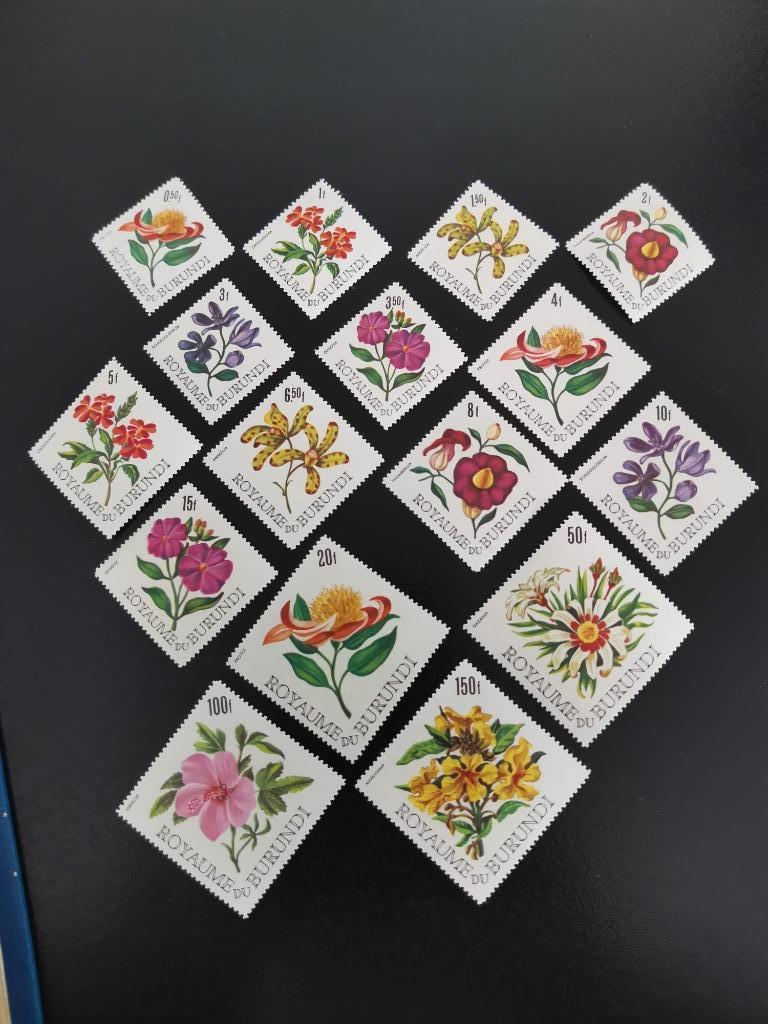 Burundi 1966 - reeks bloemen **, Ophalen of Verzenden, Overige landen, Postfris