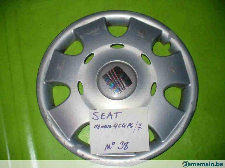 enjoliveur SEAT  15''  (n°38) 1pc, Autos : Pièces & Accessoires, Enlèvement ou Envoi, Utilisé, 15 pouces, Jante(s)
