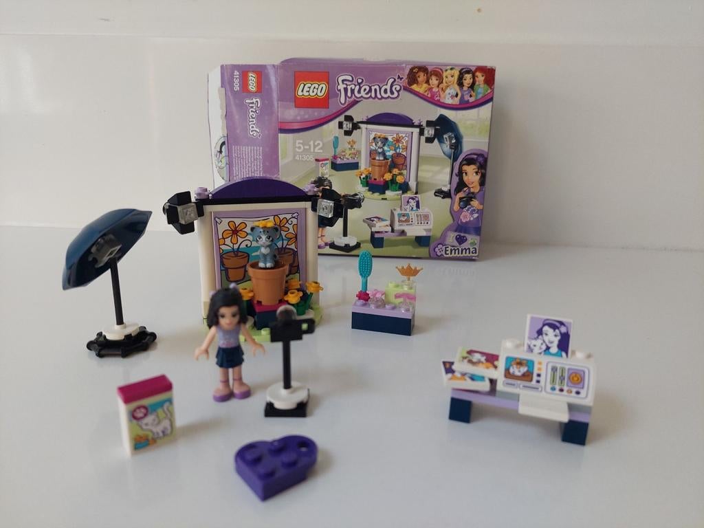 lego friends 41305 emma´s fotostudio, Ophalen of Verzenden, Gebruikt, Complete set, Lego