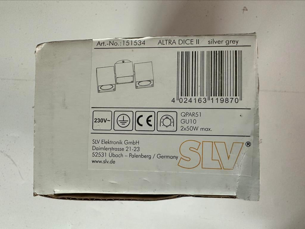 4x SLV altra dice spot 2, Ophalen of Verzenden, Nieuw, Metaal of Aluminium