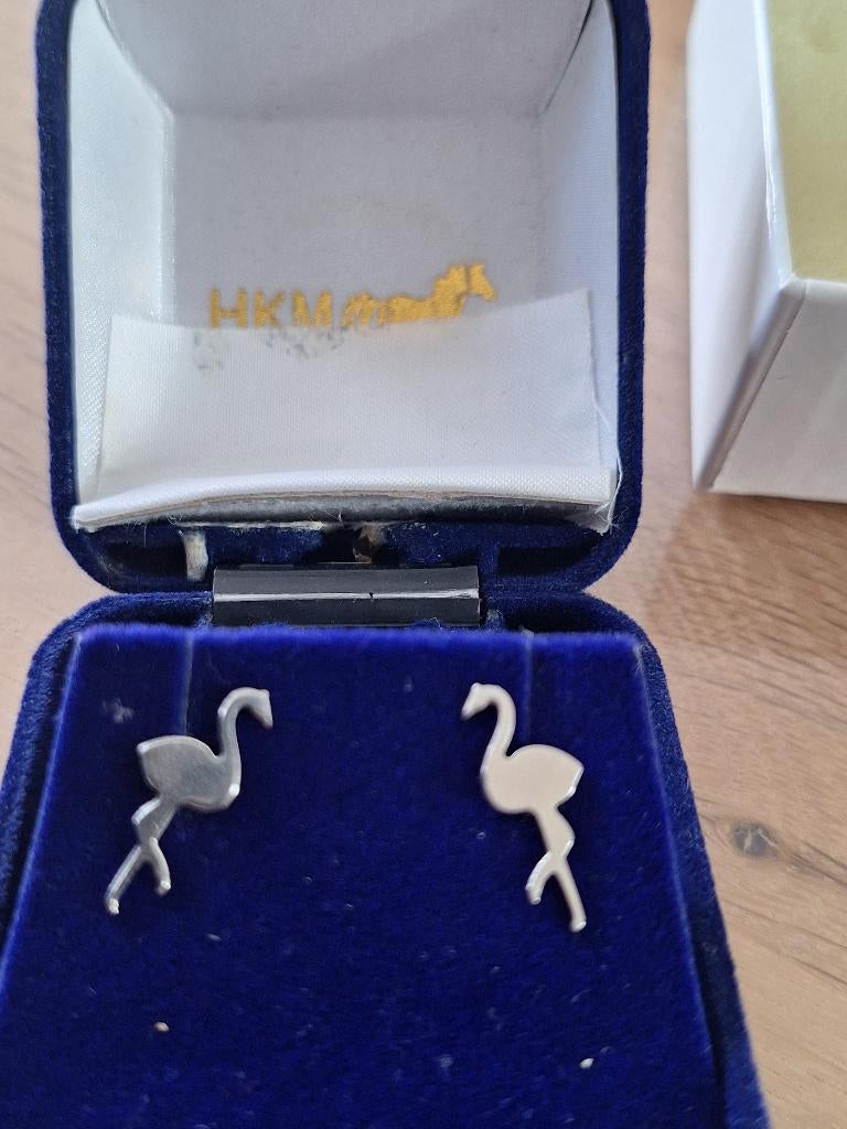 Oorbellen flamingo, Ophalen of Verzenden, Zo goed als nieuw, Oorbellen