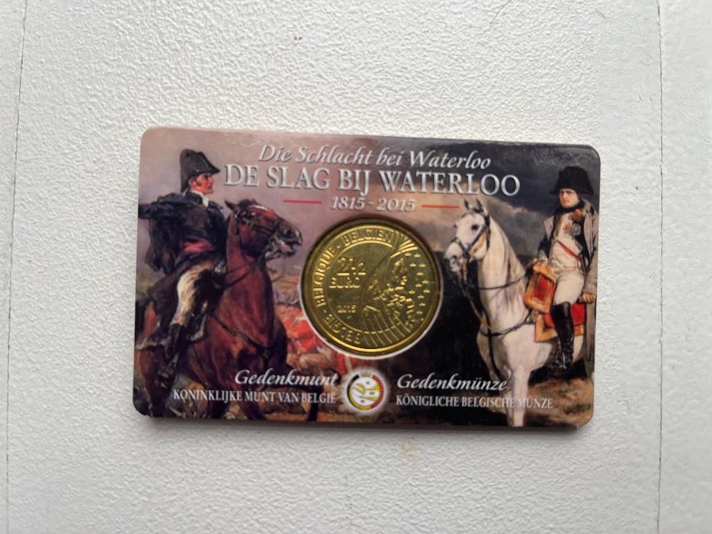 Pièce de 2,5€ sur la bataille de Waterloo, Timbres & Monnaies, Monnaies | Europe | Monnaies euro, Monnaie en vrac, Autres valeurs