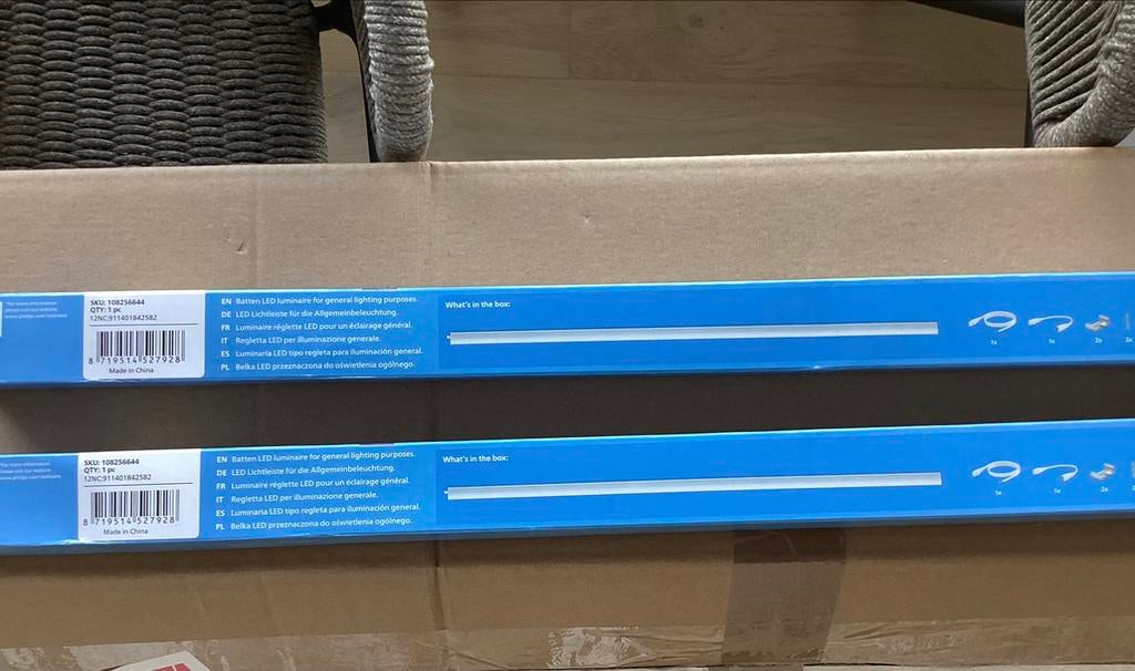 2 barres de montage LED Philips 150 cm - Blanc froid, Enlèvement, Comme neuf