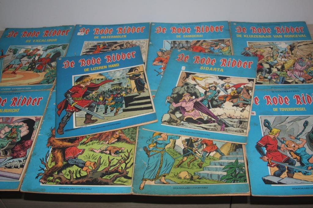 1e druk , nr's 51-60 De rode Ridder (Willy Vandersteen) 1971, Boeken, Gelezen, Willy Vandersteen, Ophalen of Verzenden, Meerdere stripboeken