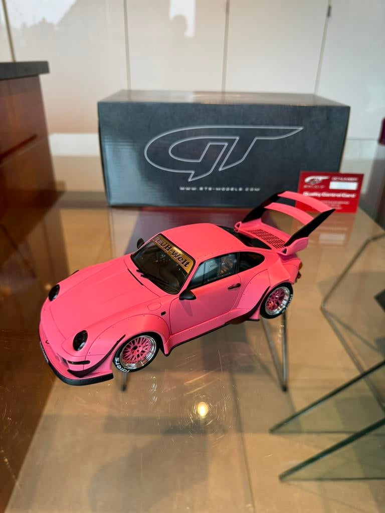 Rare 600 exemplaires GT Spirit 1.18 Porsche RWB 993 Rotana, Ophalen of Verzenden, Zo goed als nieuw, Auto, Overige merken