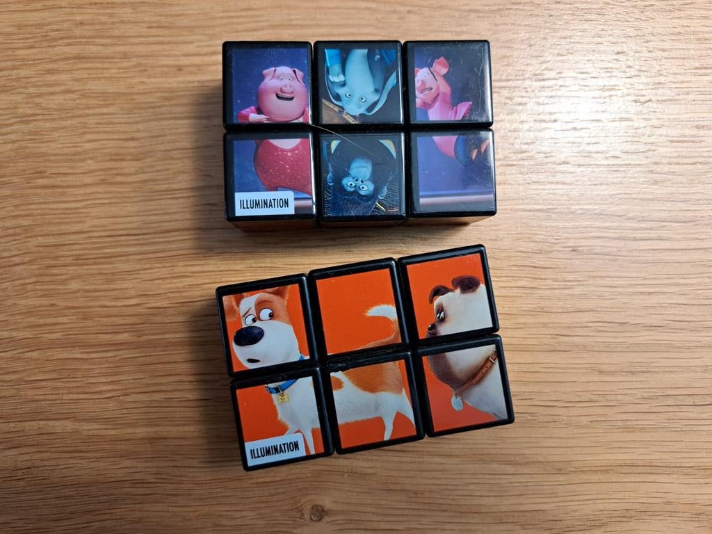 Rubiks cubes van animatiefilms, Enlèvement