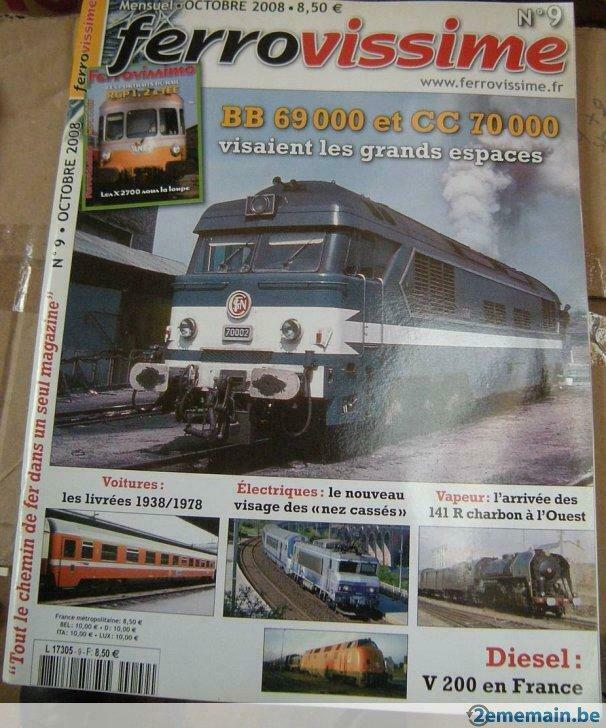 lot de 53 revues "ferrovissime", Enlèvement, Utilisé, Autres types