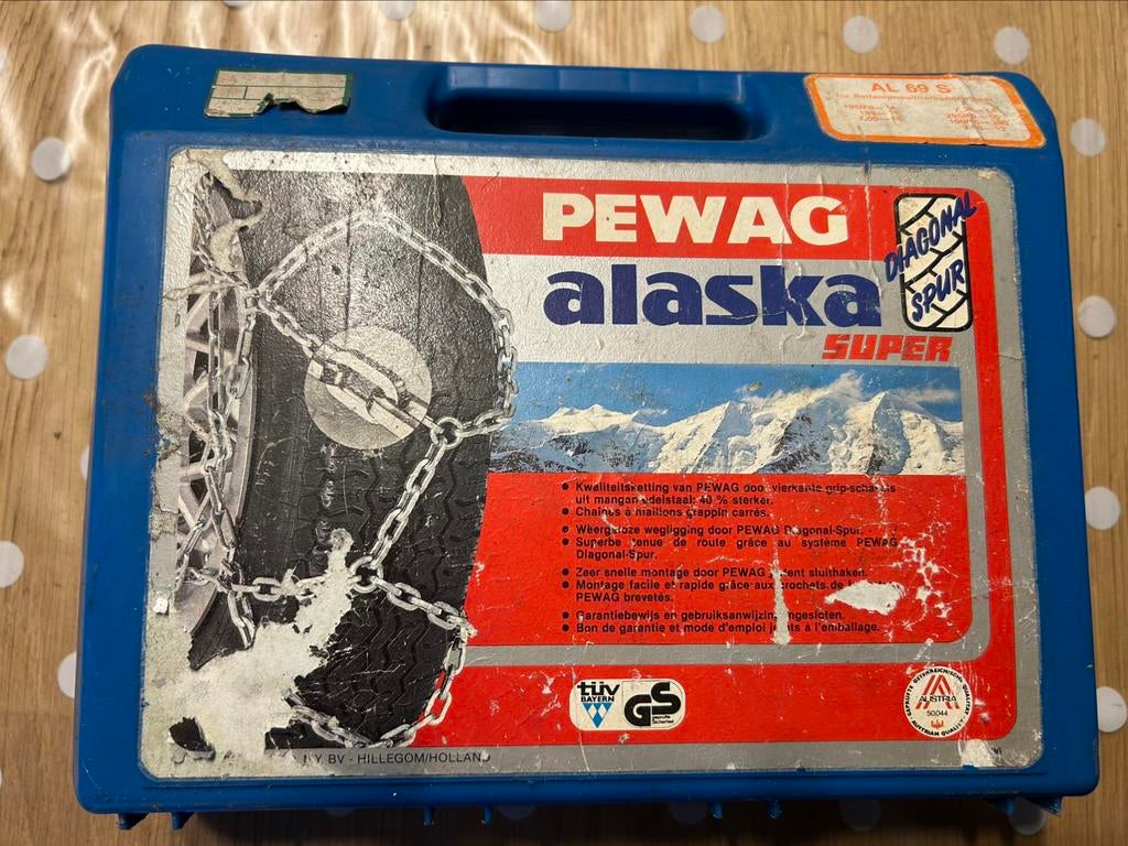 Chaînes à neige Pewag, Enlèvement, Comme neuf