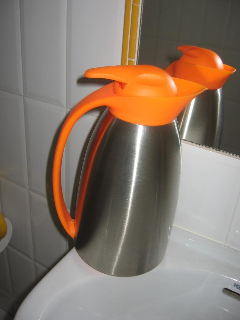 Thermo oranje + RVS. Afmetingen: 16cm, Overige materialen, Overige typen, Nieuw, Ophalen of Verzenden