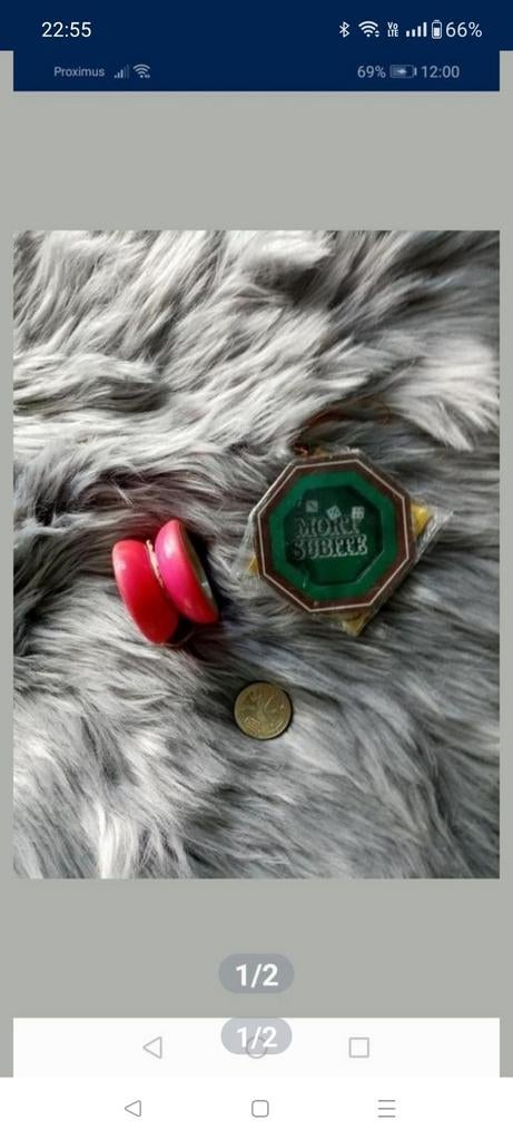 Pièce vintage, yo-yo et Atomium, mini dé vendus, Collections, Enlèvement, Comme neuf