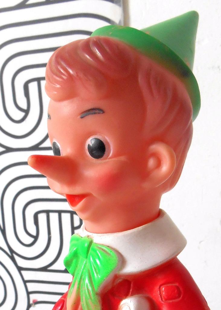 Vintage - Piepende Pinocchio !, Antiek en Kunst, Verzenden