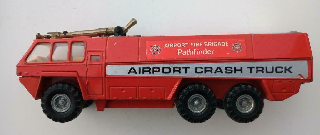 Brandweer 1/43 vliegveld Corgi truck, niet volledig, Enlèvement ou Envoi, Utilisé, Bus ou Camion, Corgi