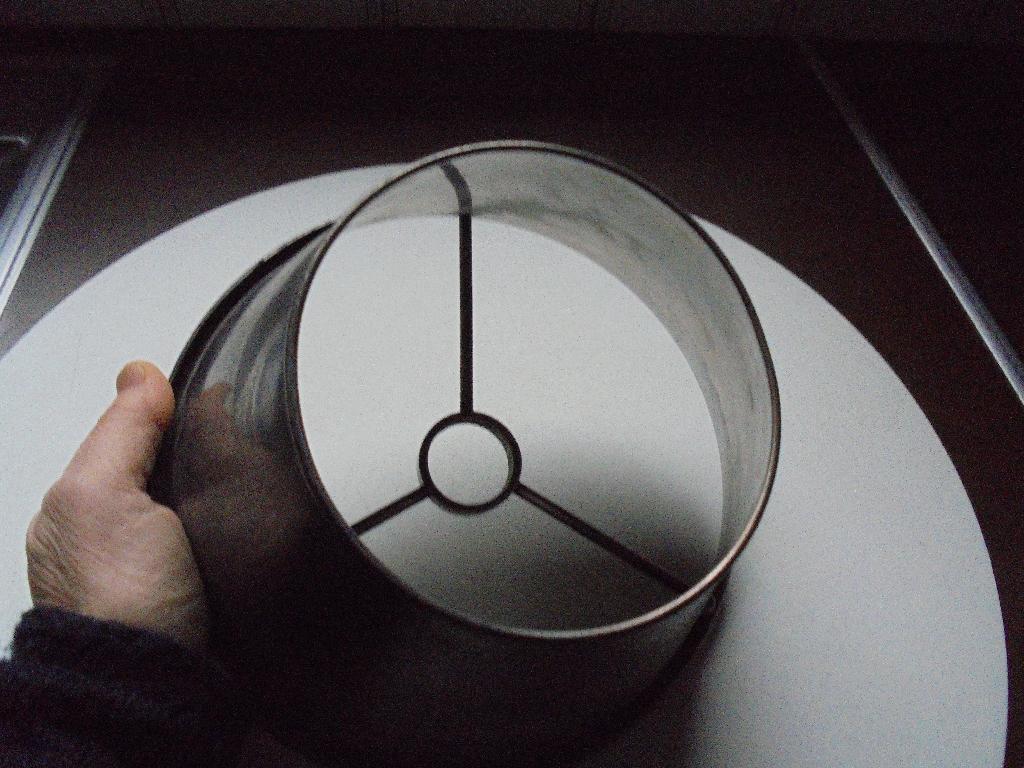 lampadairekap in tin, Ophalen of Verzenden, Nieuw, Rond