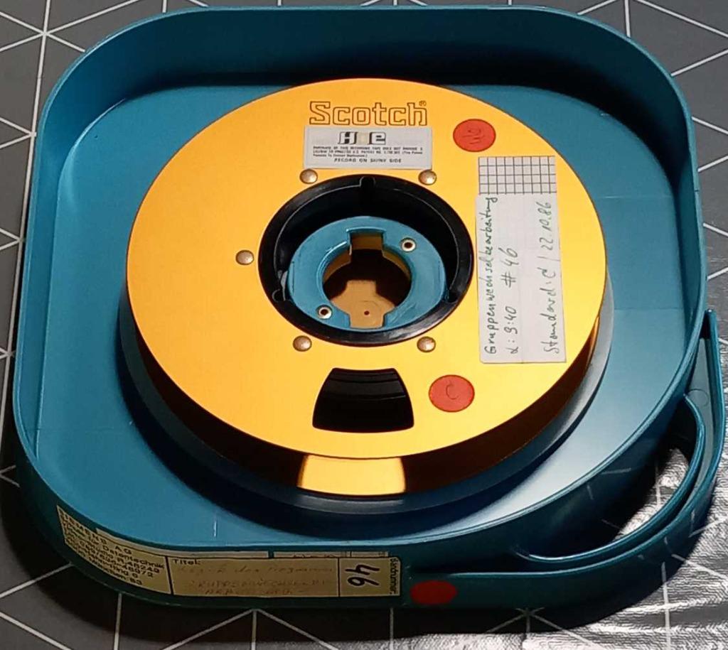 Bobine NAB bande vidéo 1 pouce SCOTCH, Enlèvement, Pièce