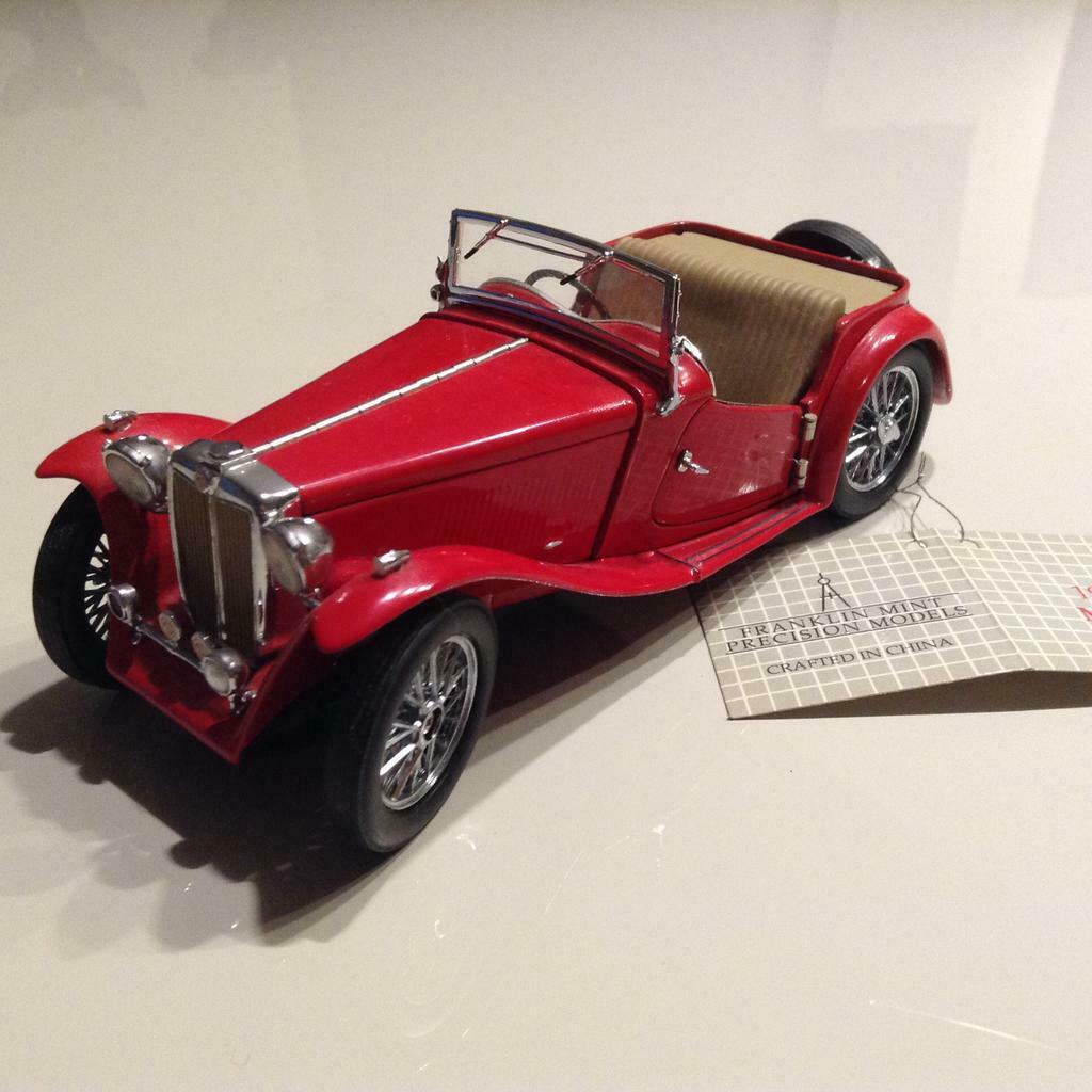 MGTC 1948 miniatuurauto Franklin Mint, Ophalen of Verzenden, Zo goed als nieuw