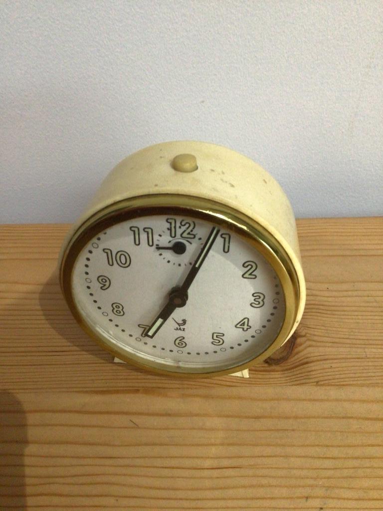 Réveil jaz vintage beige des années 70, Enlèvement