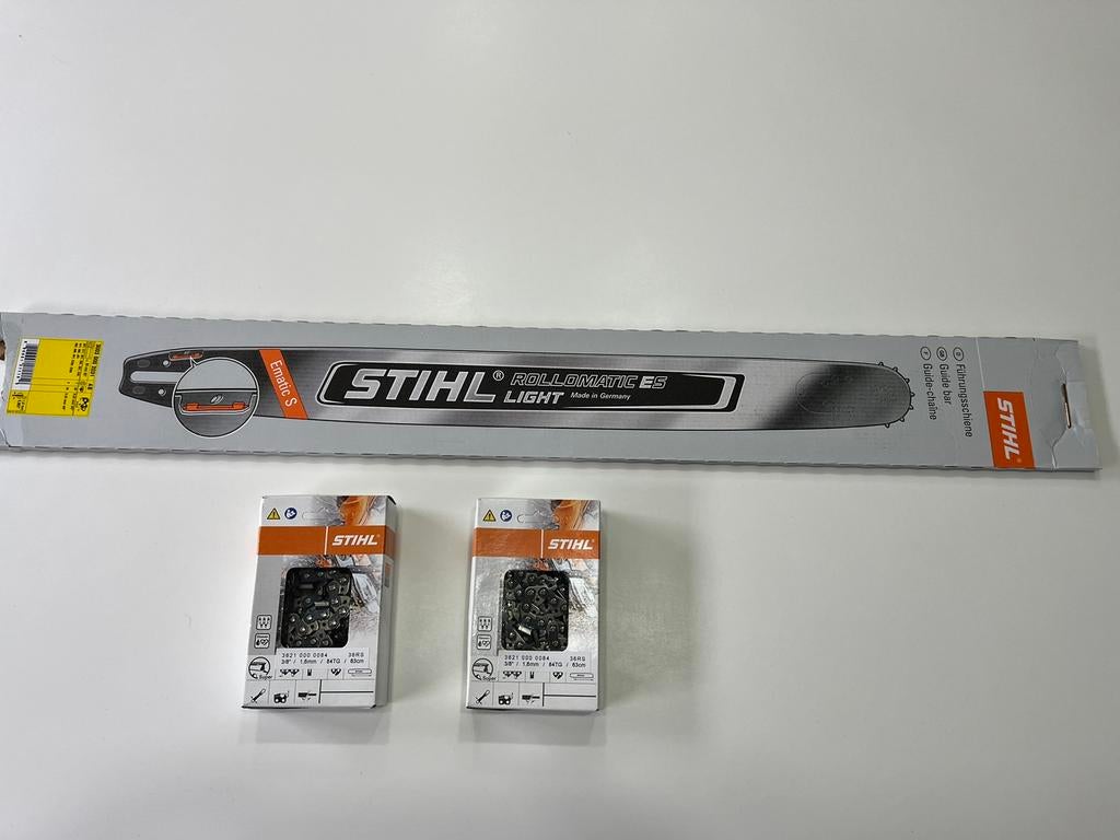 Stihl Rollomatic ES light 63cm + 2 chaînes Stihl, Enlèvement ou Envoi, Neuf