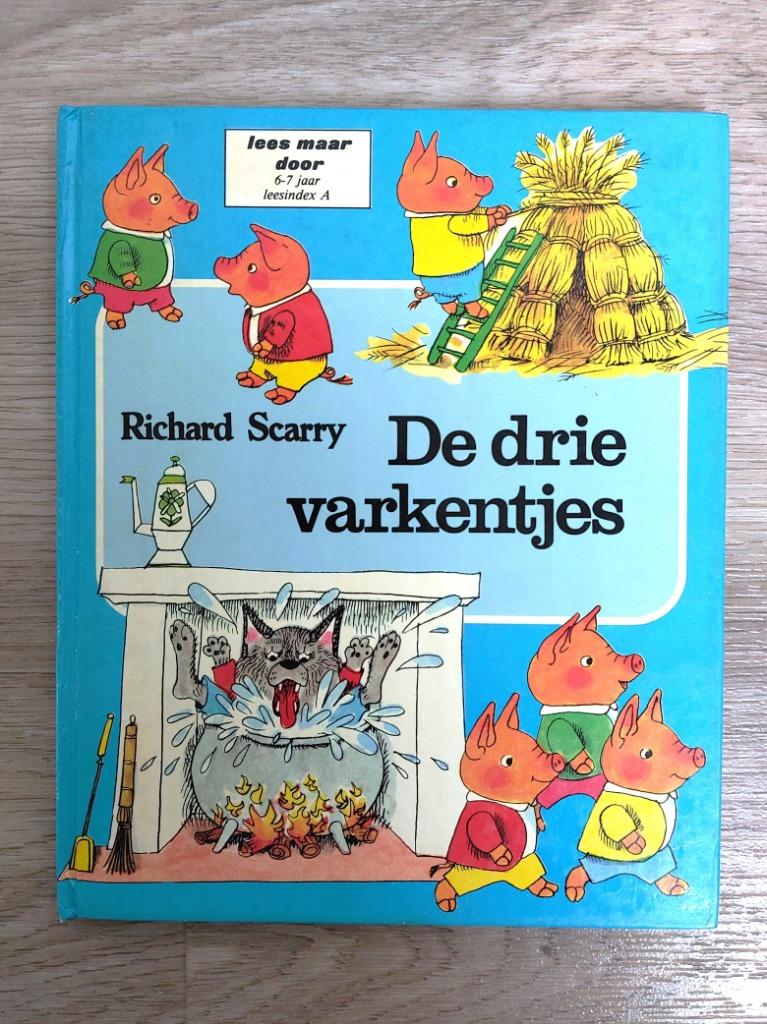De drie varkentjes - Richard Scarry - eerste druk, Gelezen, Ophalen of Verzenden, Richard Scarry, Sprookjes