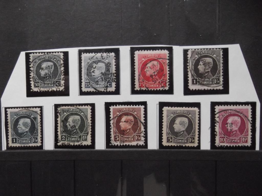 211-219 Albert I - Montenez Obl, Postzegels en Munten, Ophalen of Verzenden, Gestempeld