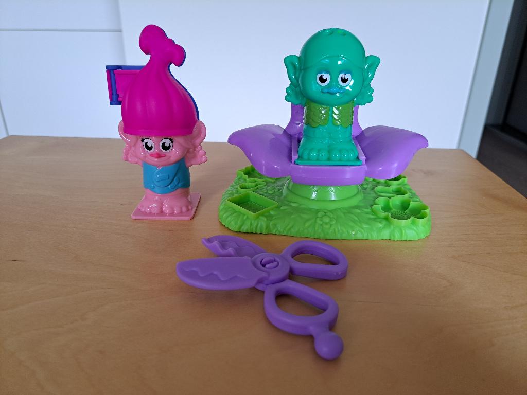 Play-Doh Trolls Press & Style Salonmodelset, Ophalen of Verzenden, Zo goed als nieuw, Gereedschap of Accessoires