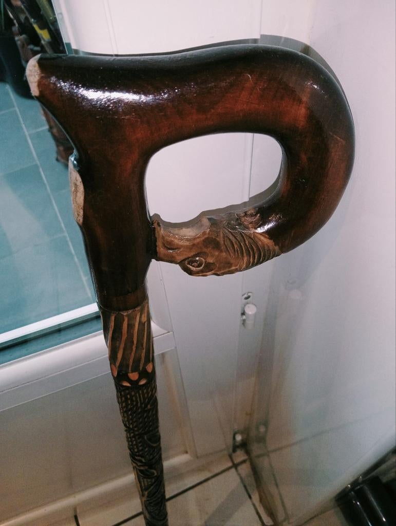 Superbe canne aigle /rapace  93.5 cm, Enlèvement ou Envoi, Comme neuf