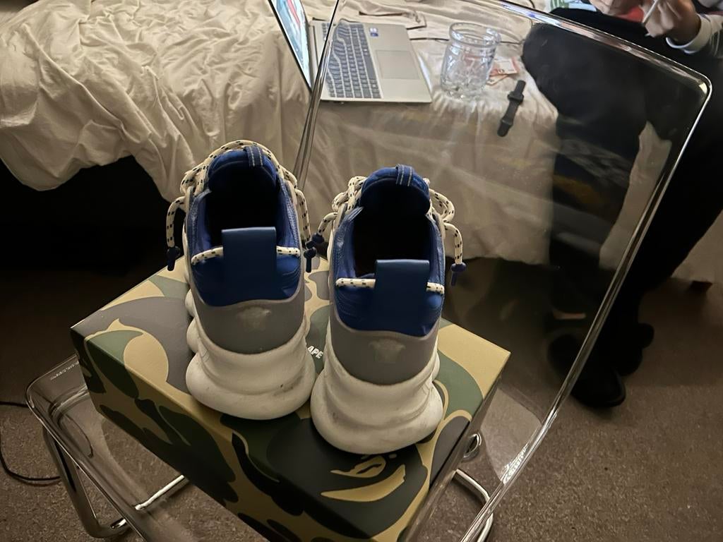 Sneakers versace chain reaction bleu or, Huis en Inrichting, Ophalen, Nieuw