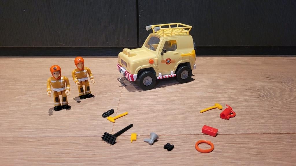 Brandweerman Sam Jeep 4x4 met licht, Kinderen en Baby's, Speelgoed |Speelgoedvoertuigen, Ophalen, Zo goed als nieuw