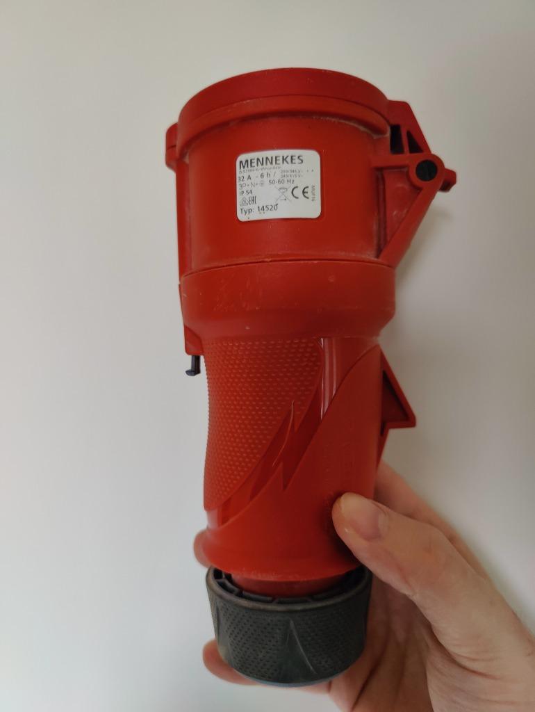 Mennekes Koppelcontactstop 32a 5P 6H 400V - IP54, Ophalen of Verzenden, Zo goed als nieuw, Stekker