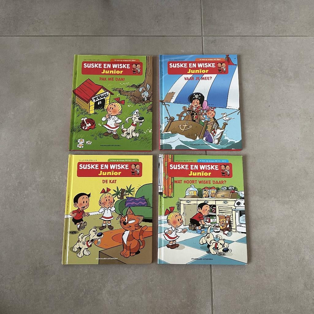 4x Suske en Wiske Junior boeken voor eerste lezers, Fictie algemeen, Ophalen of Verzenden, Zo goed als nieuw, Inge Bergh