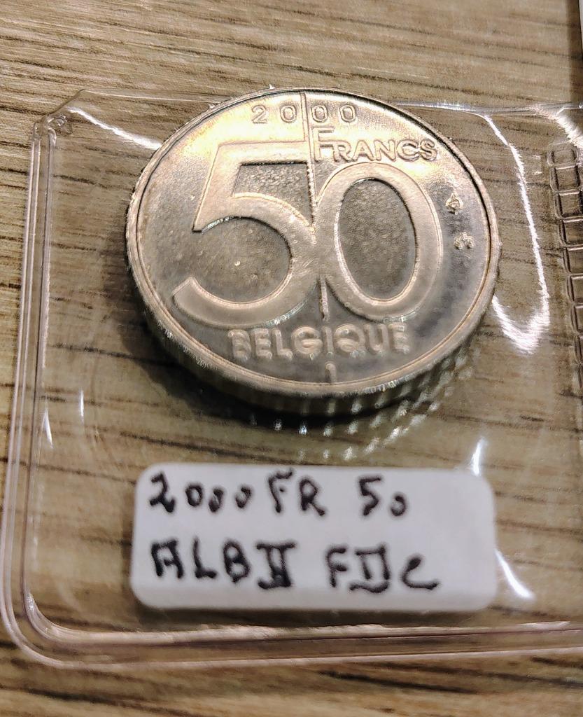 50 francs - Albert II en français- 2000, Enlèvement ou Envoi