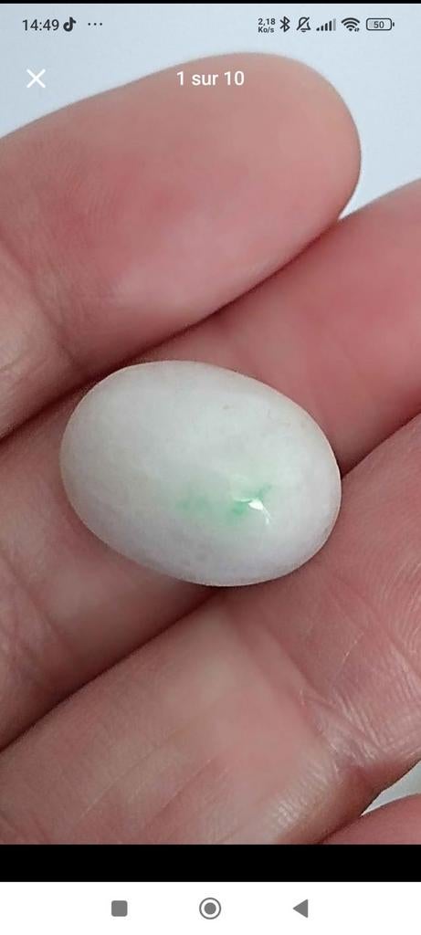 Cabochon en jade de Myanmar, Enlèvement ou Envoi, Neuf