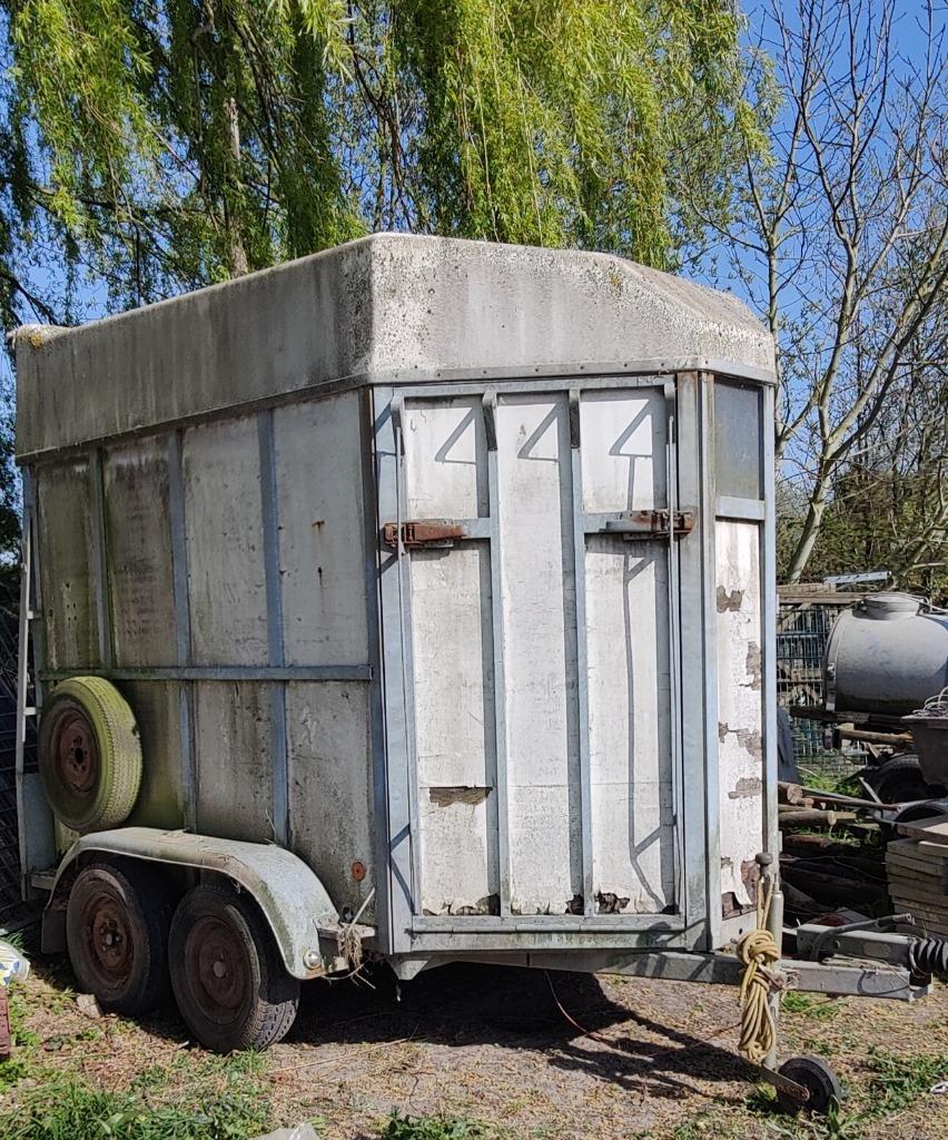 Aanhangwagen voor 2 paarden, Ophalen, Gebruikt, Overige materialen, 2-paards trailer