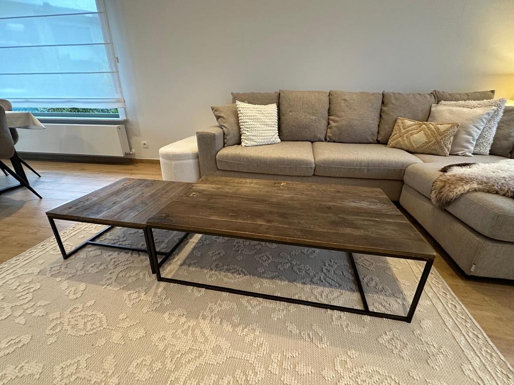 Salontafel set Louisa - 2 tafels, Huis en Inrichting, Ophalen, Zo goed als nieuw, Overige materialen, Industrieel/landelijk