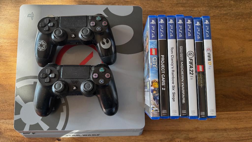 Playstation 4 Slim 1To édition limitée StarWars + 6 jeux, Ophalen, Gebruikt, Met harde schijf, 1 TB