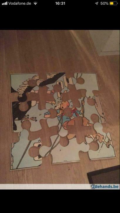 Kuifje - Extra large puzzel, Verzamelen, Verzenden, Kuifje, Gebruikt
