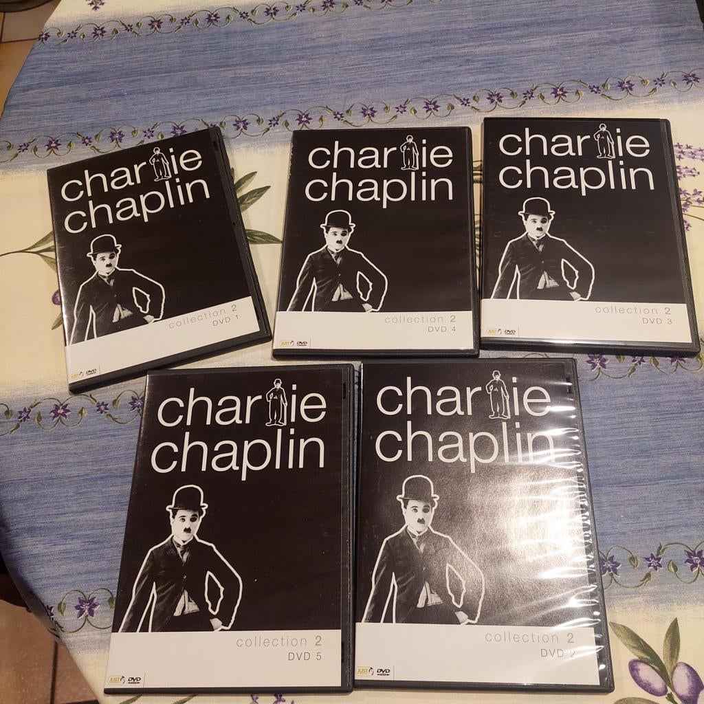 Dvd box 5 stuk charlie chaplin, Cd's en Dvd's, Ophalen of Verzenden, Zo goed als nieuw