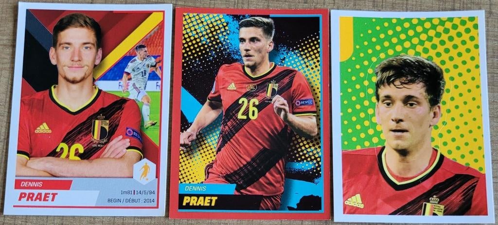 Dennis Praet: 3 stickers, Ophalen of Verzenden, Zo goed als nieuw, Poster, Plaatje of Sticker