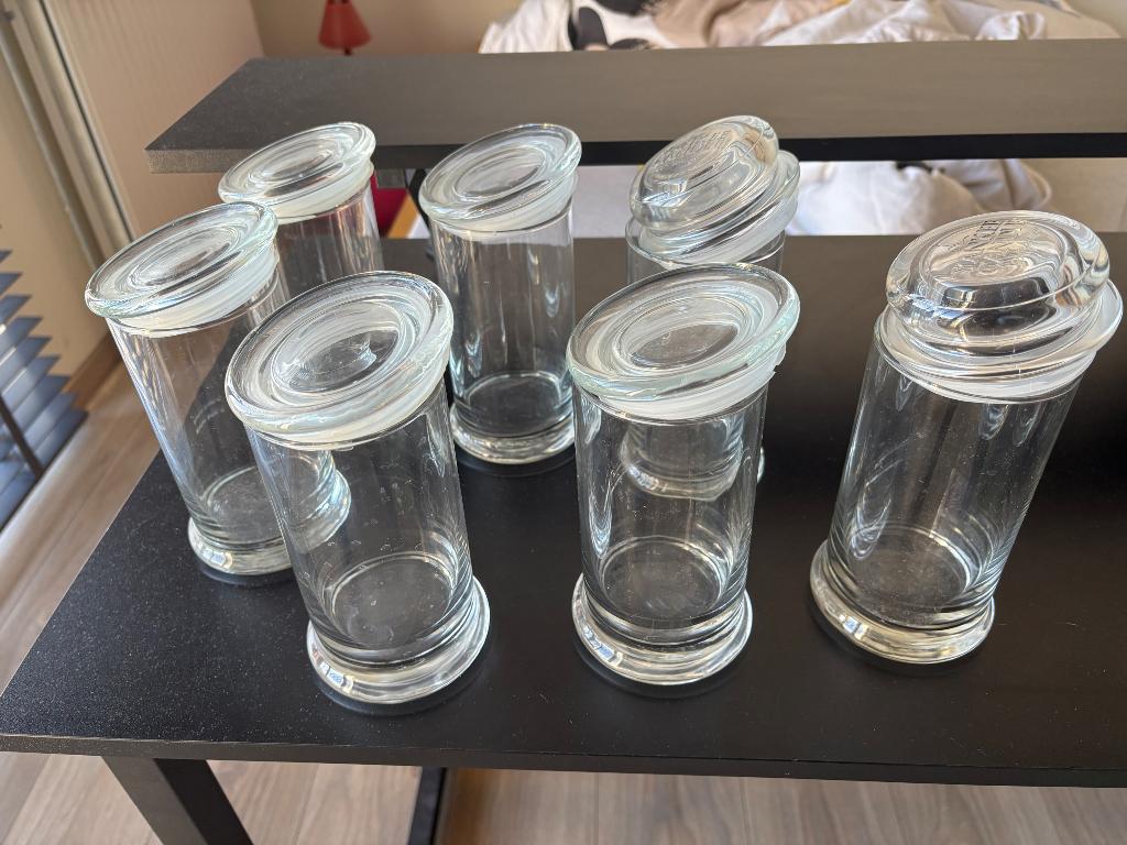 Bocaux en verre, Comme neuf, Verre, Enlèvement, Autres styles