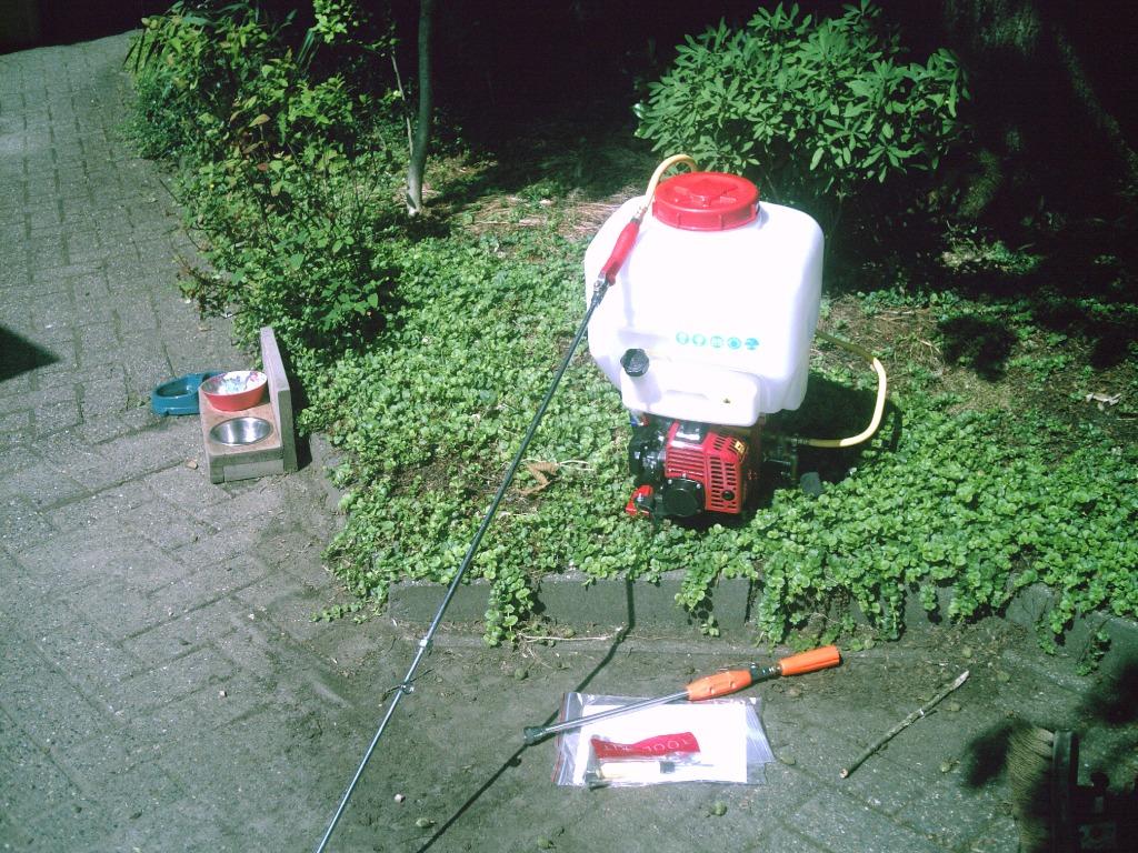 Rugsproeier  benzine  nieuw, Ophalen, Nieuw, Onkruidbestrijding