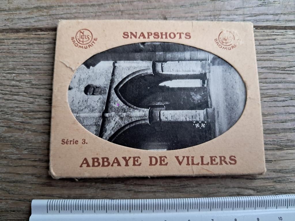 Pakje met 10 snapfoto's : abdij van Villiers - serie 3, Ophalen of Verzenden