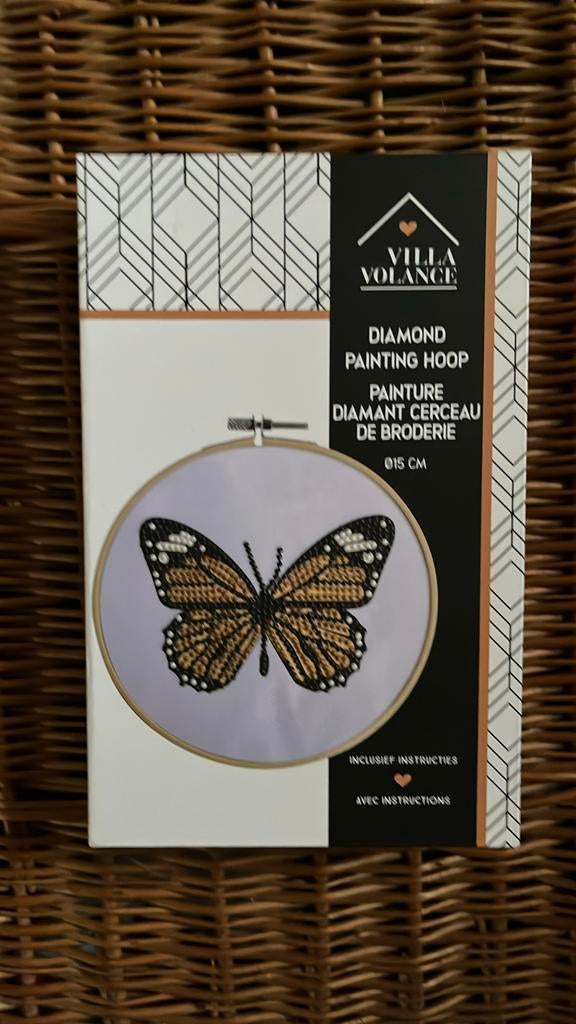 Papillon peint au diamant, Hobby & Loisirs créatifs, Enlèvement ou Envoi, Comme neuf