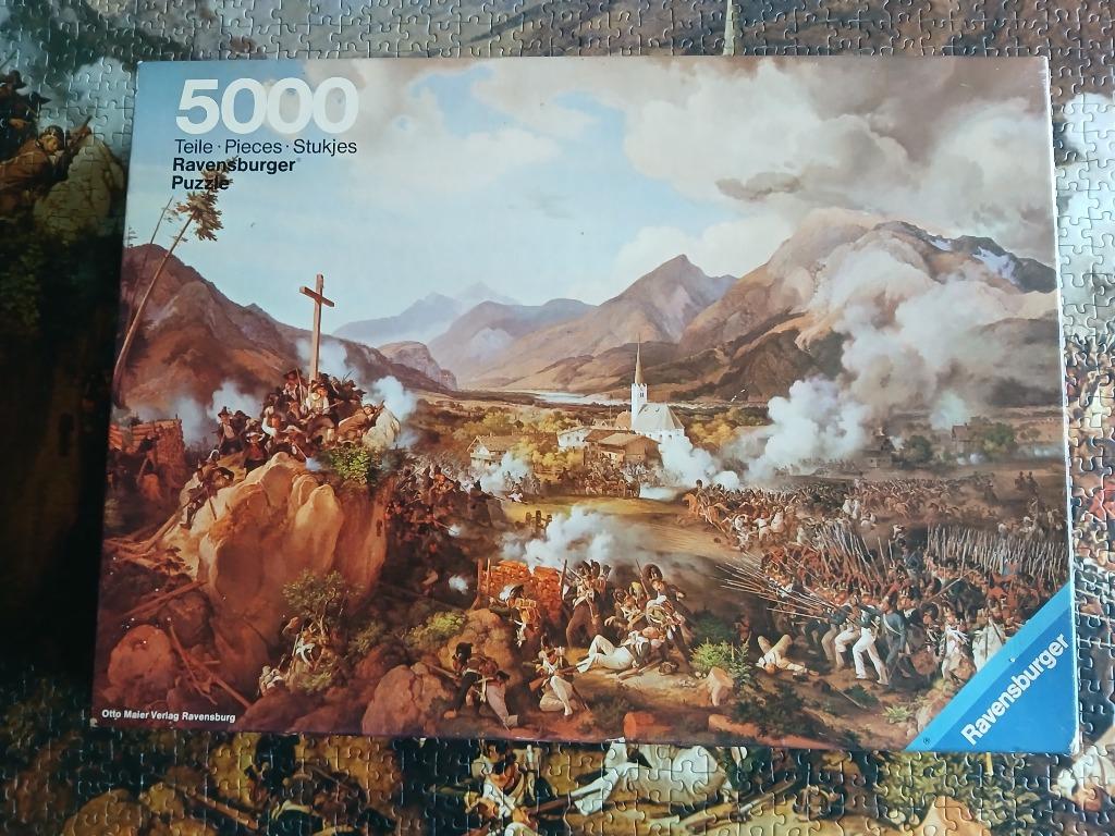 Puzzle rare RAVENSBURGER 5000 pièces, Enlèvement, Plus de 1 500 pièces, Utilisé, Puzzle